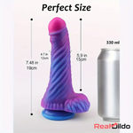 7.48in Fantasy Monster Silicone Dildo For G Spot Clitoris Hand-Free Play - Real Dildo