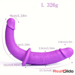 11.22in 12in Double-headed Big Dildo For Female Pleasure Adult Love Real Dildo