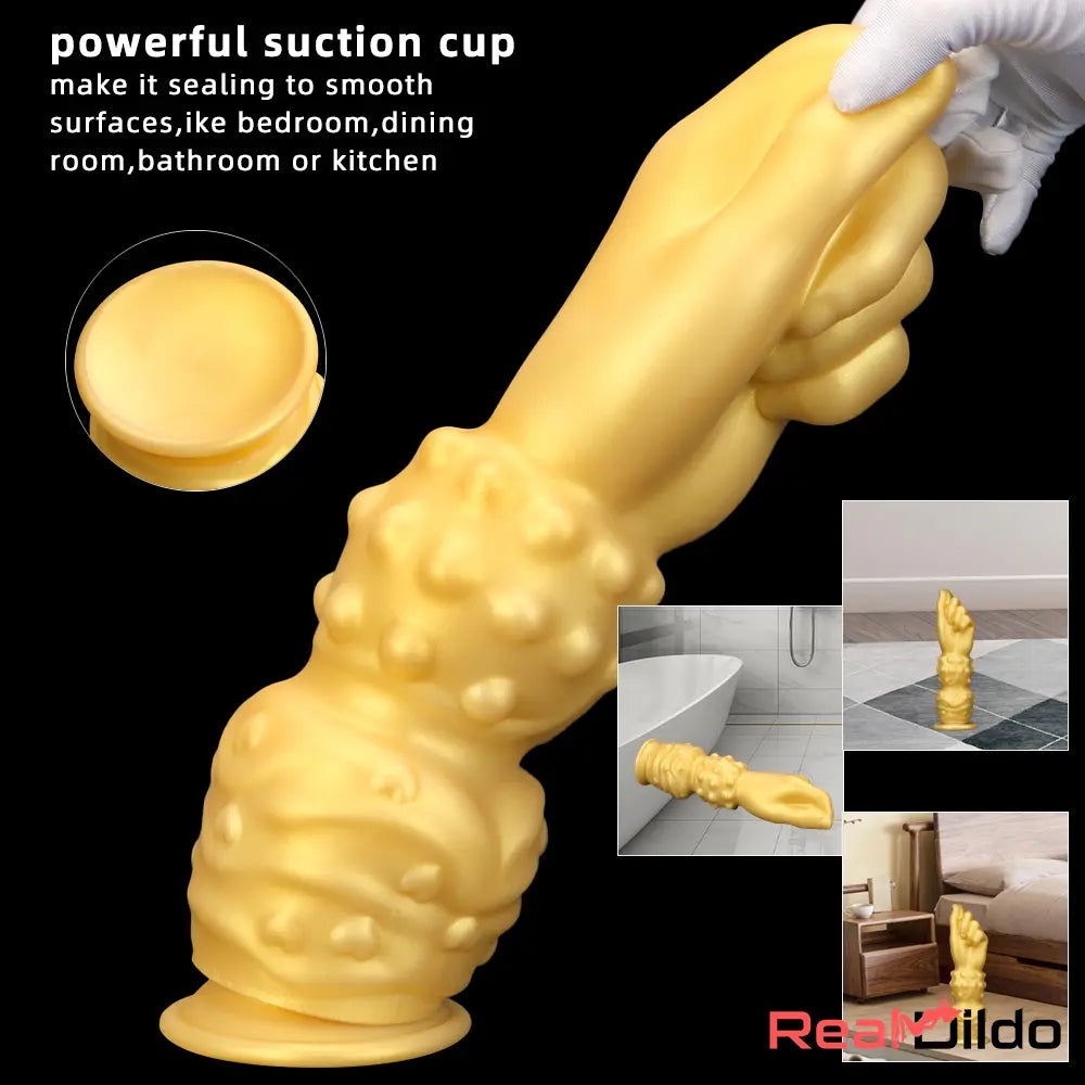7.87in 10.82in 14in Thick Large Silicone Soft Hands Fist Vagina G-spot Dildo - Real Dildo