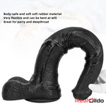 14.76in Extra Long Huge Black Soft Liquid Silicone Horse Cock Large Dildo Real Dildo