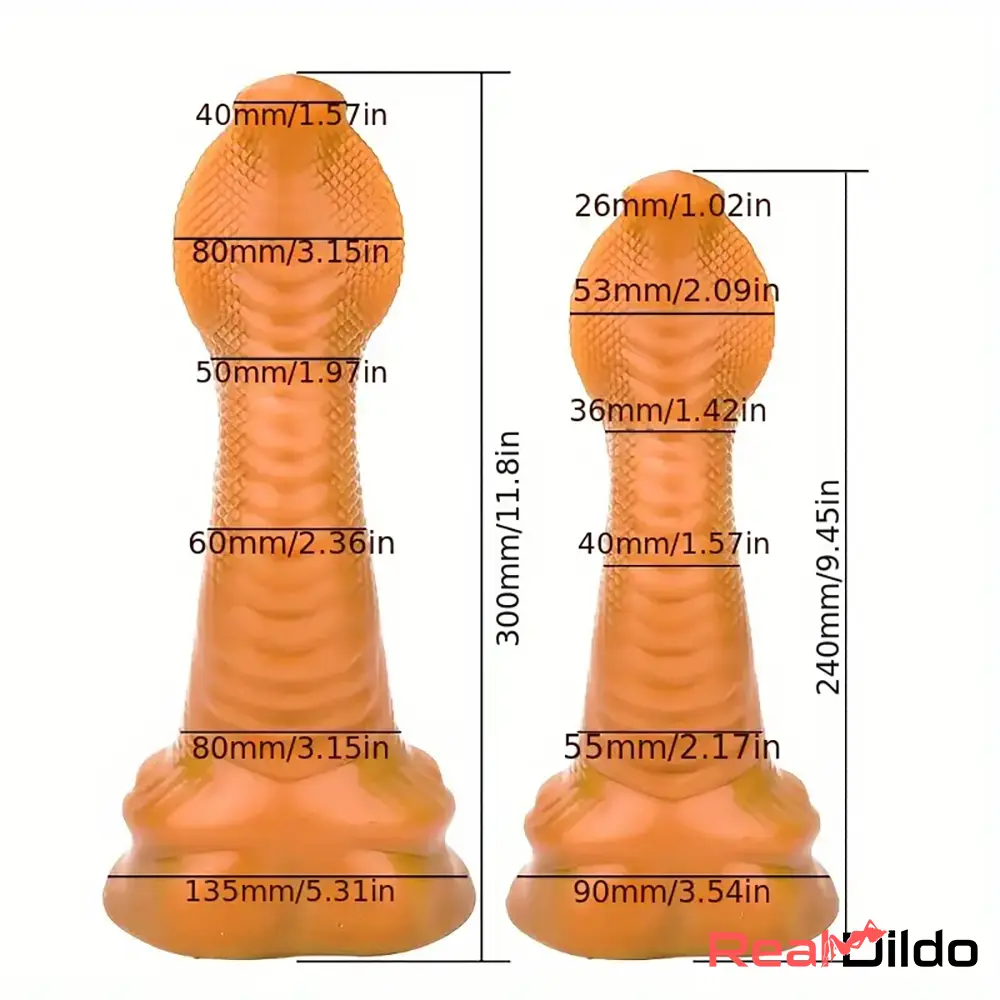 9.45in 11.8in Fantasy Animal Snake Penis Silicone Soft Dildo For Adults Real Dildo