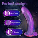 7.08in Silicone No Eggs Soft Dildo For Female Male Love Sex Toy Real Dildo