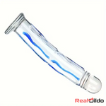6.5in Premium Crystal Glass Dildo Sex Toy For Vagina Glass Massage - Real Dildo