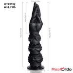 13.58in Fantasy Big Long Black Fist Hand Silicone Soft Dildo Adult Toy - Real Dildo