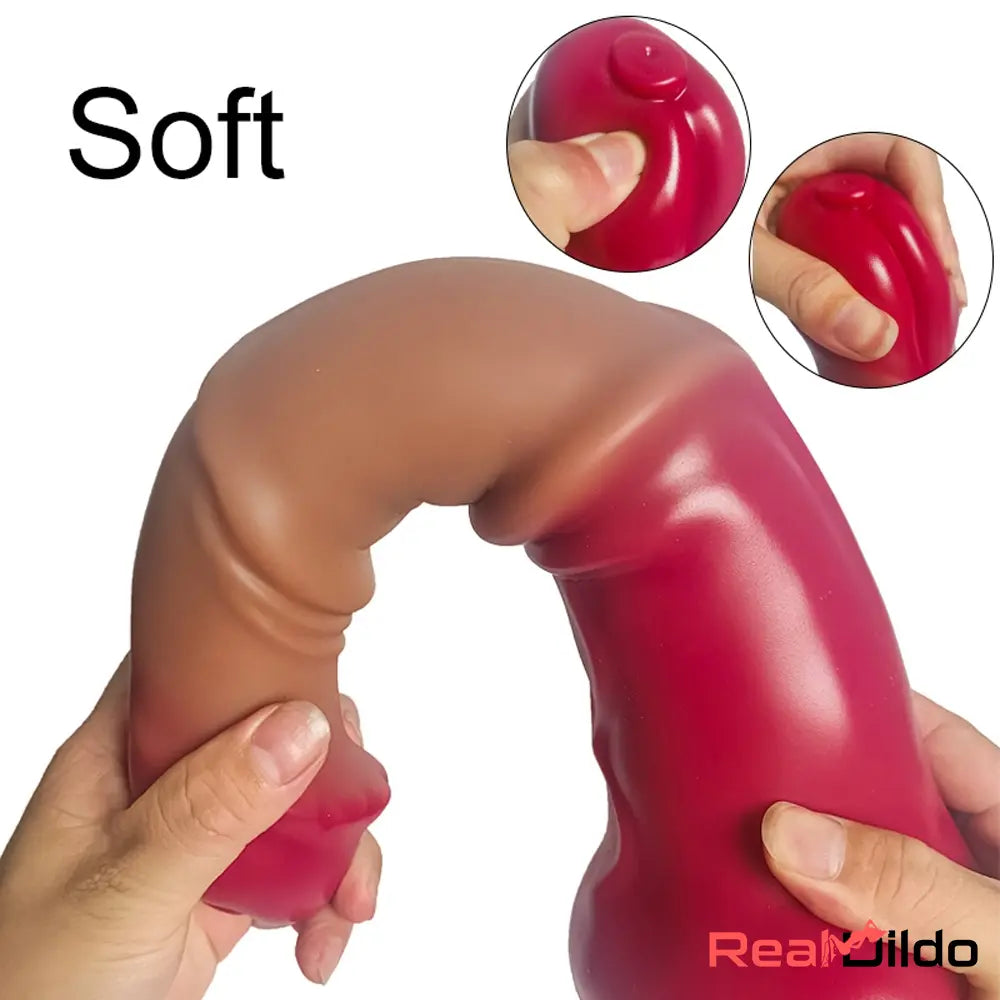10in 11.81in 13.39in 14.57in Silicone Soft Huge Long Horse Real Dildo Real Dildo