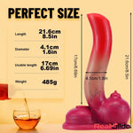 8.5in Teapot Fantasy Silicone Soft Big Dildo For Increased Vaginal Love Real Dildo