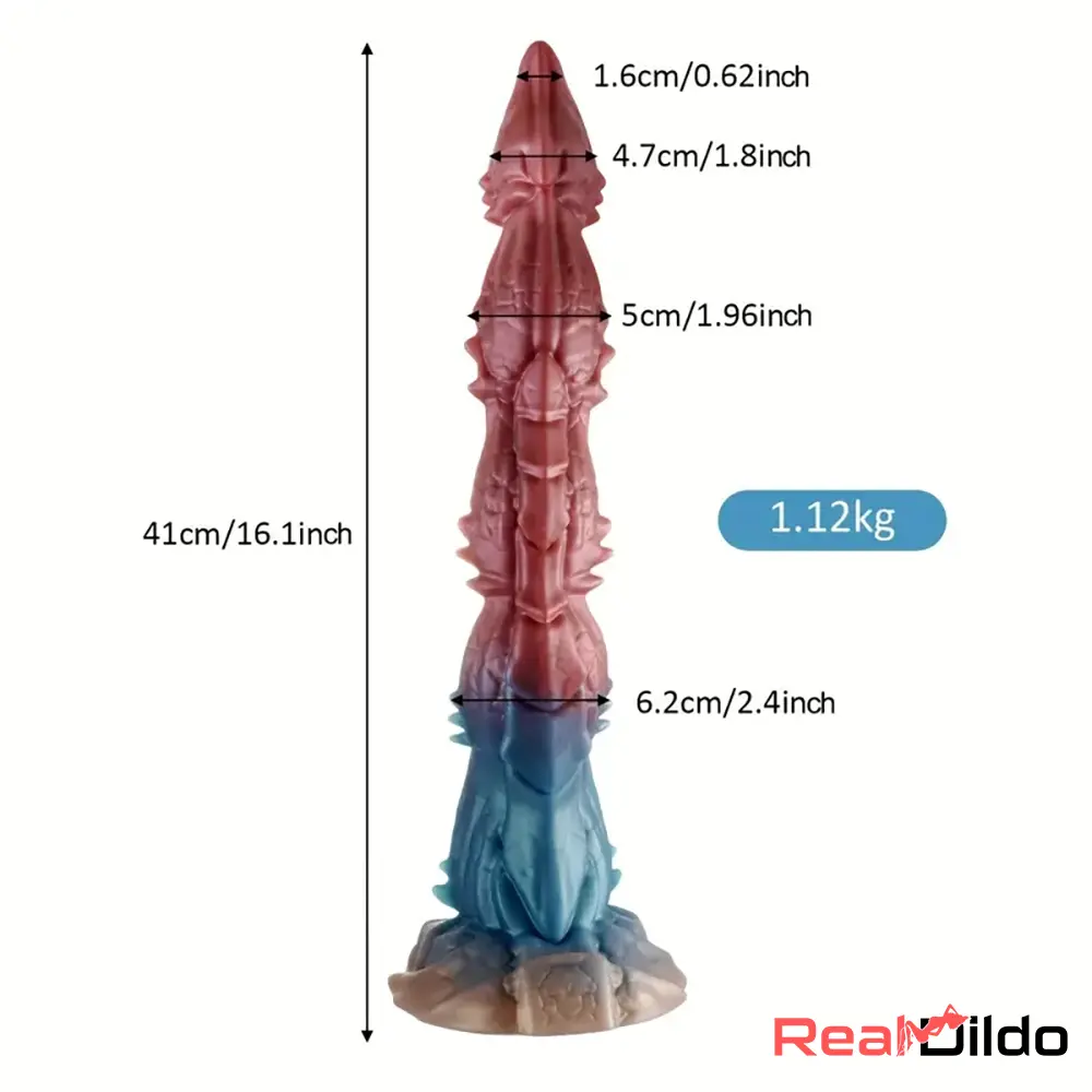 16.1in Big Long Cock Dragon Monster Silicone Dildo G-spot Stimulator - Real Dildo