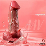 9.05in Dragon Vibrating Thrusting Big Silicone Soft Dildo Adult Cock Toy Real Dildo