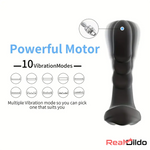 5.5in Unisex Silicone Soft Vibrating Remote Dildo For Women Men Adults - Real Dildo