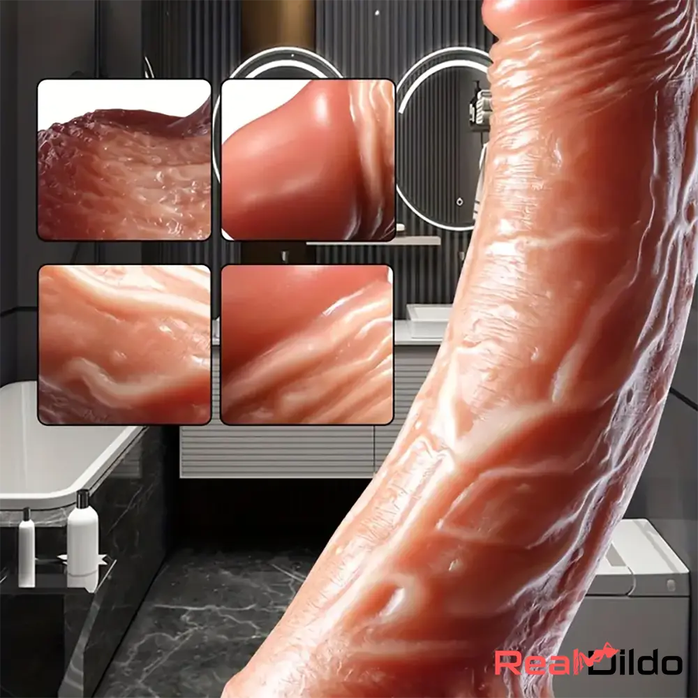 7.6in 8.66in Swing Vibrating Thrusting Big Silicone Soft Heated Auto Dildo Real Dildo