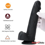 7.67in Premium Silicone Soft Mixed Color Dildo For Anal Safety Sex Toy Real Dildo