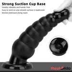 10.63in Realistic Big Silicone Black Dildo Butt Plug For Clit Expansion Real Dildo