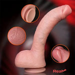 10.1in Realistic Large Silicone Soft Anal Dildo For Adult Couple Love Real Dildo