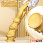 7.28in 9.84in 13.38in Premium Silicone Soft Fist Hands Big Self-Pleasure Dildo Real Dildo