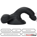 7.48in Big Suction Cup Silicone Soft Mixed Color Dildo For Sex Toy Safety Real Dildo