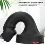 10.63in 12.6in 13.77in Silicone Big Soft Curved Black Dildo With Big Head Real Dildo