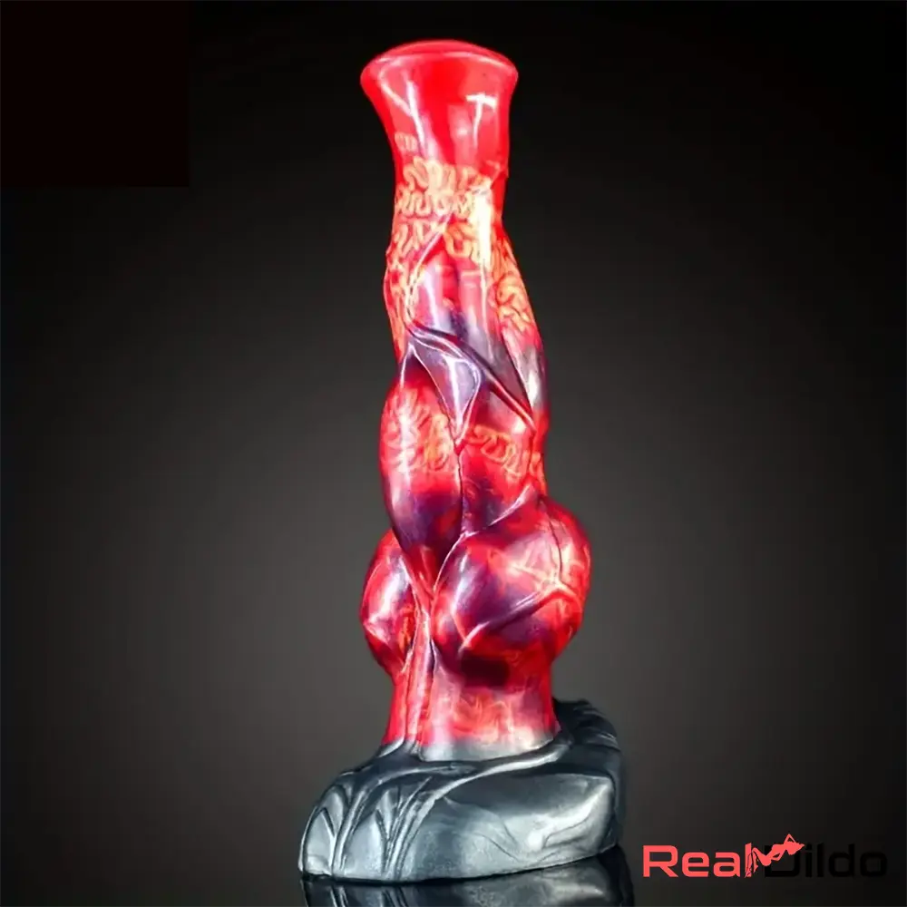 9.57in Animal Big Dog Silicone Soft Dildo With Strong Suction Pleasure Toy Real Dildo