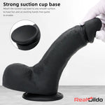 8.07in Top Quality Silicone Soft Mixed Color Dildo For Sex Toy Safety Sex Real Dildo