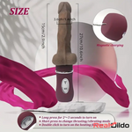 10.6in Large Vibrating Thrusting Big Silicone Soft Heated Dildo Machine Real Dildo