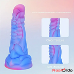 7.87in Fantasy Monster Silicone Soft Dildo External Anal Opener Couples Real Dildo