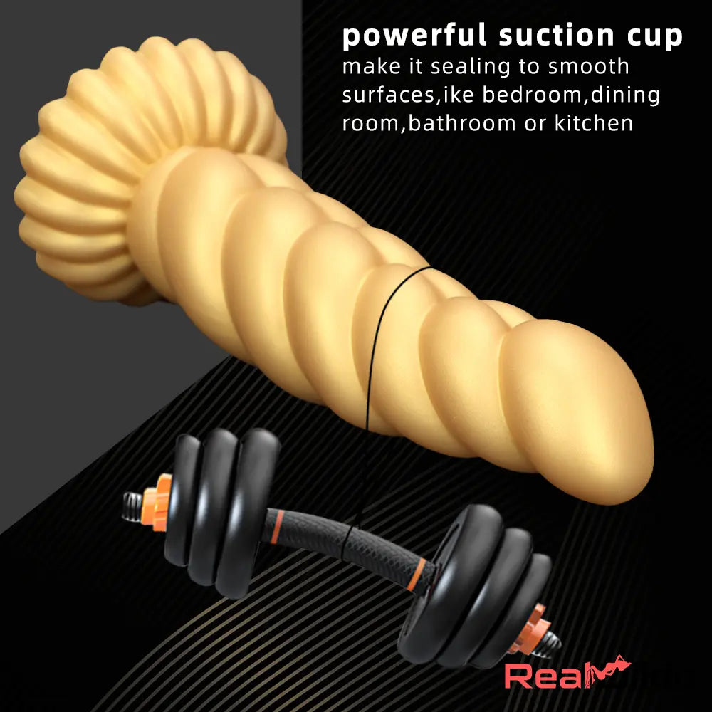 5.51in 7.87in 10.23in Gold Silicone Soft Fantasy Alien Dildo For Anal Orgasm Real Dildo