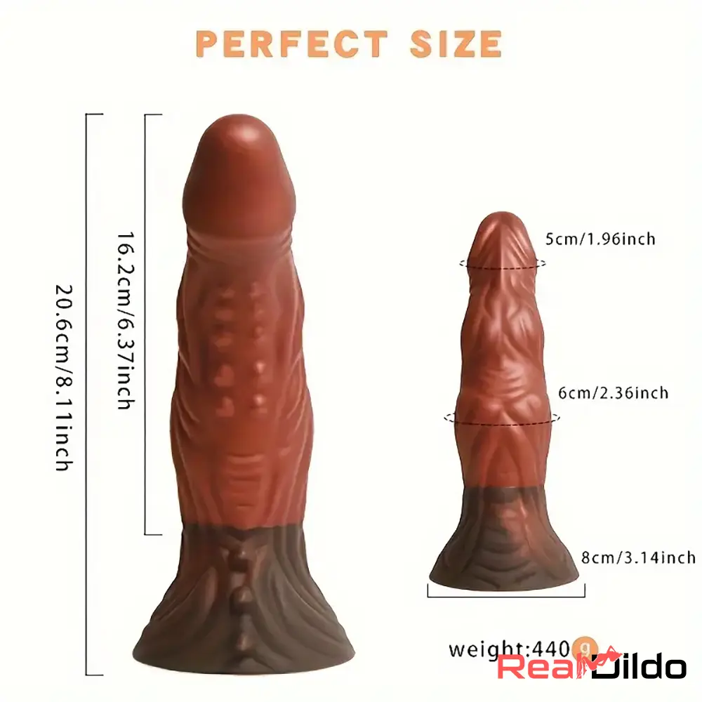 8.11in Soft Real Big Silicone Monster G Spot Dildo For Women Clit Cock - Real Dildo