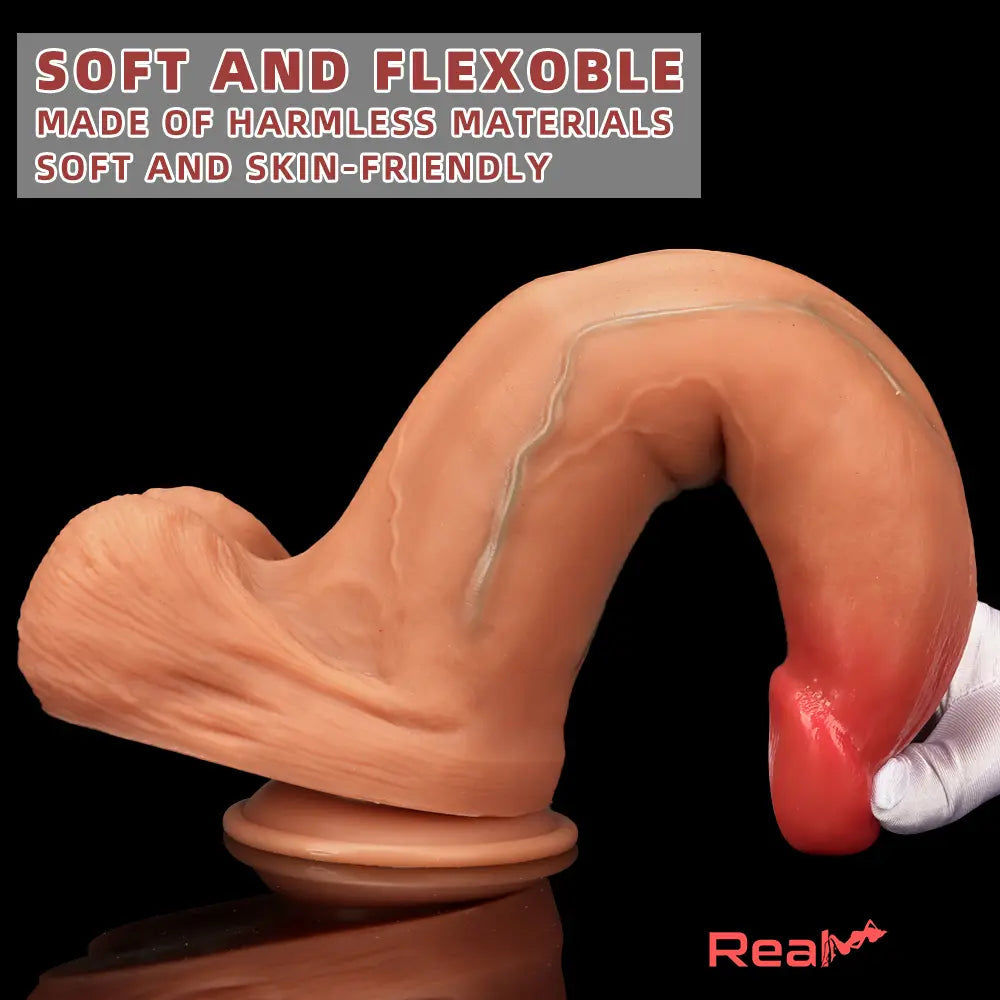 10.03in 9.25in 13in Soft Silicone Big Lifelike Real Dual Density Dildo Real Dildo