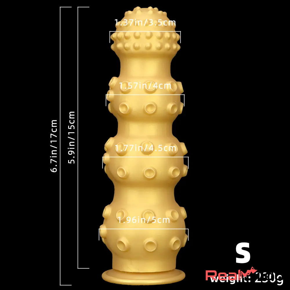 6.7in 9.84in 13.38in Gold Silicone Animal Octopus Large Dildo Sex Toy - Real Dildo