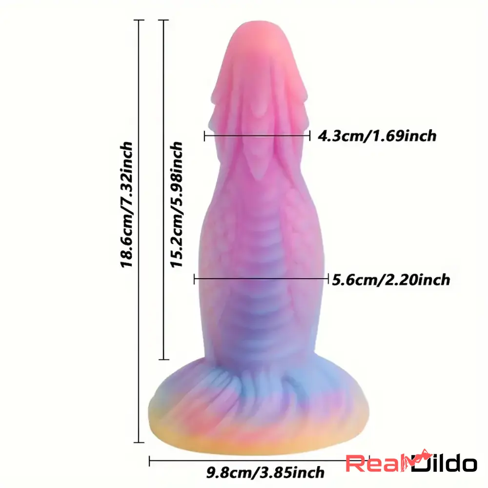 High-Quality Night-Glowing Liquid Silicone Fantasy Monster Uncut Dildo Real Dildo