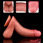 8.66in Soft Real Big Silicone Curved G Spot Dildo For Hands Free Play Penis Real Dildo