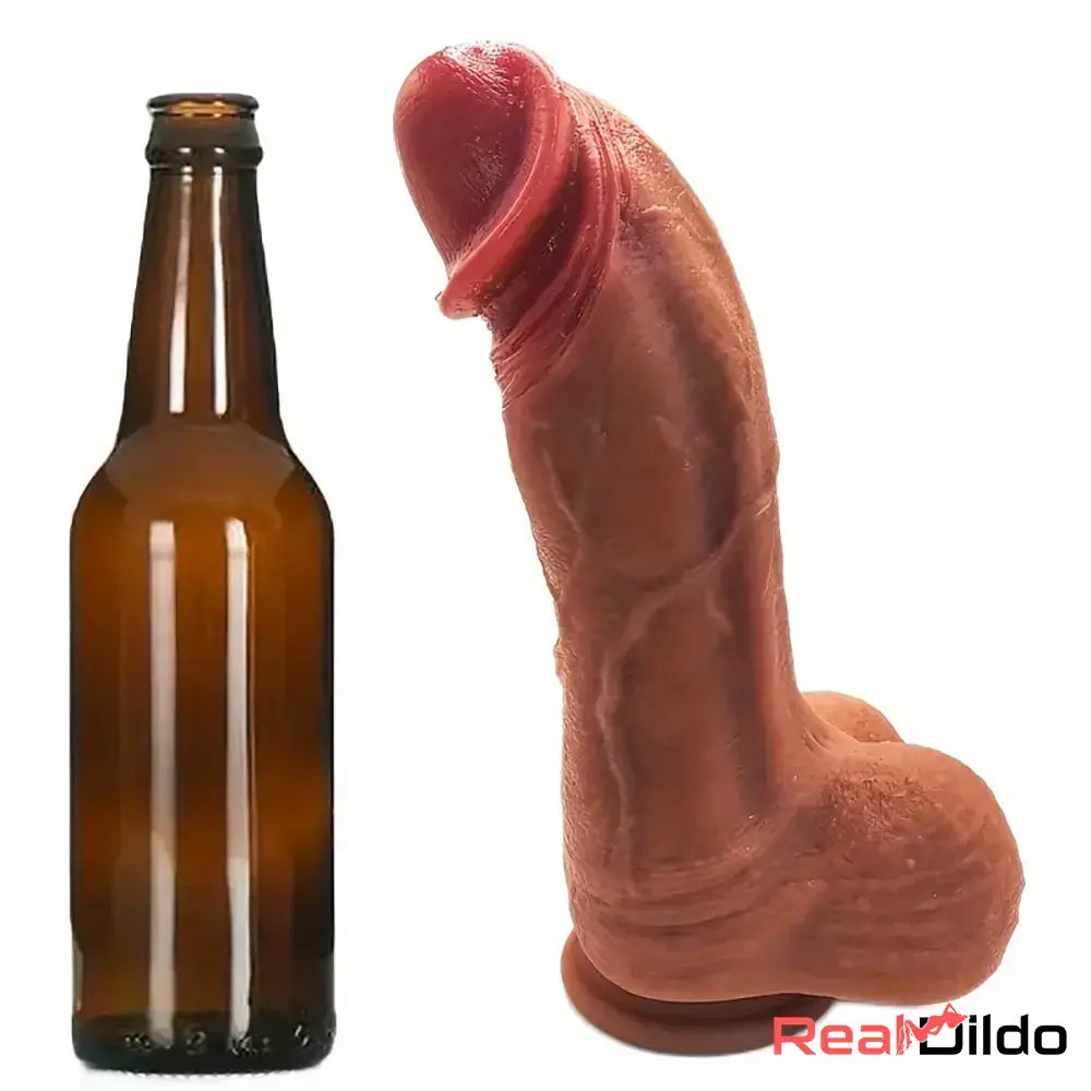 10.4in Realistic Curved Thick Big G-Spot Stimulator Dildo For Anal Sex - Real Dildo