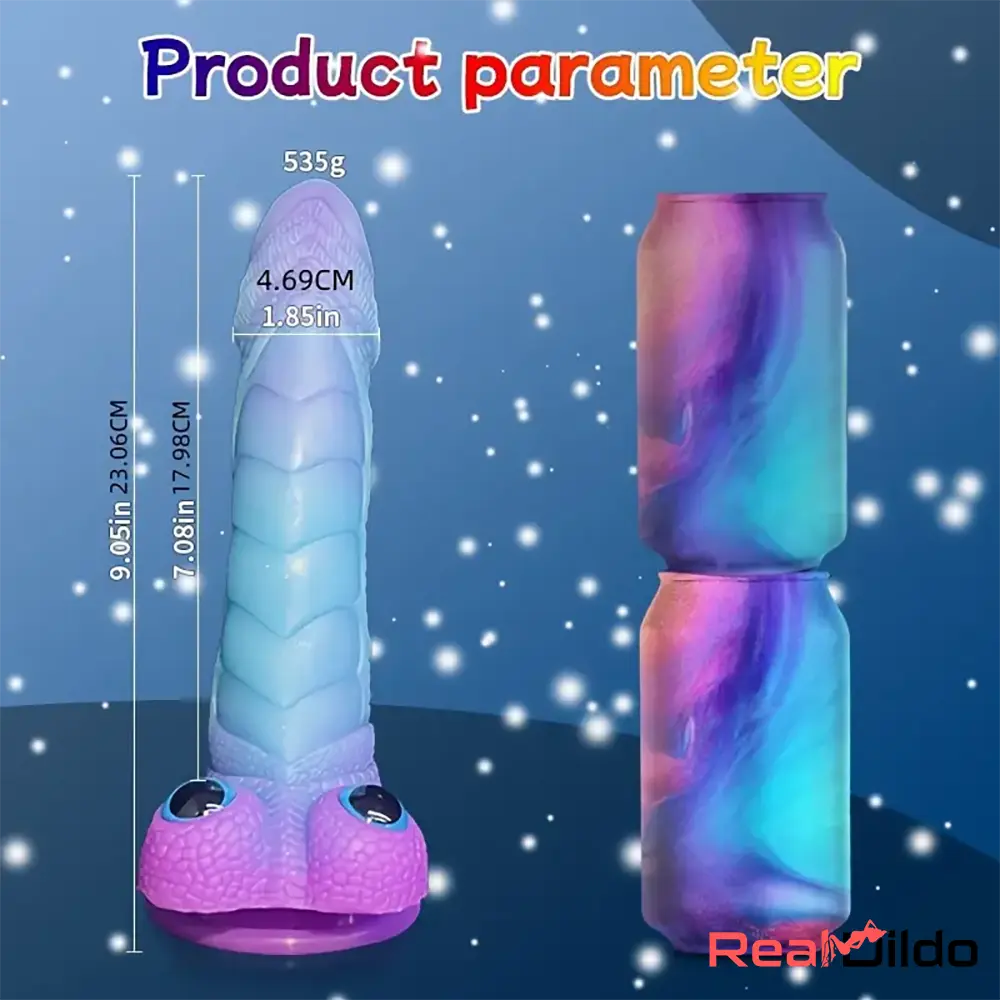 9.08in Silicone Soft Big Dragon Elephant Dildo Vagina Anal Sex Toy - Real Dildo