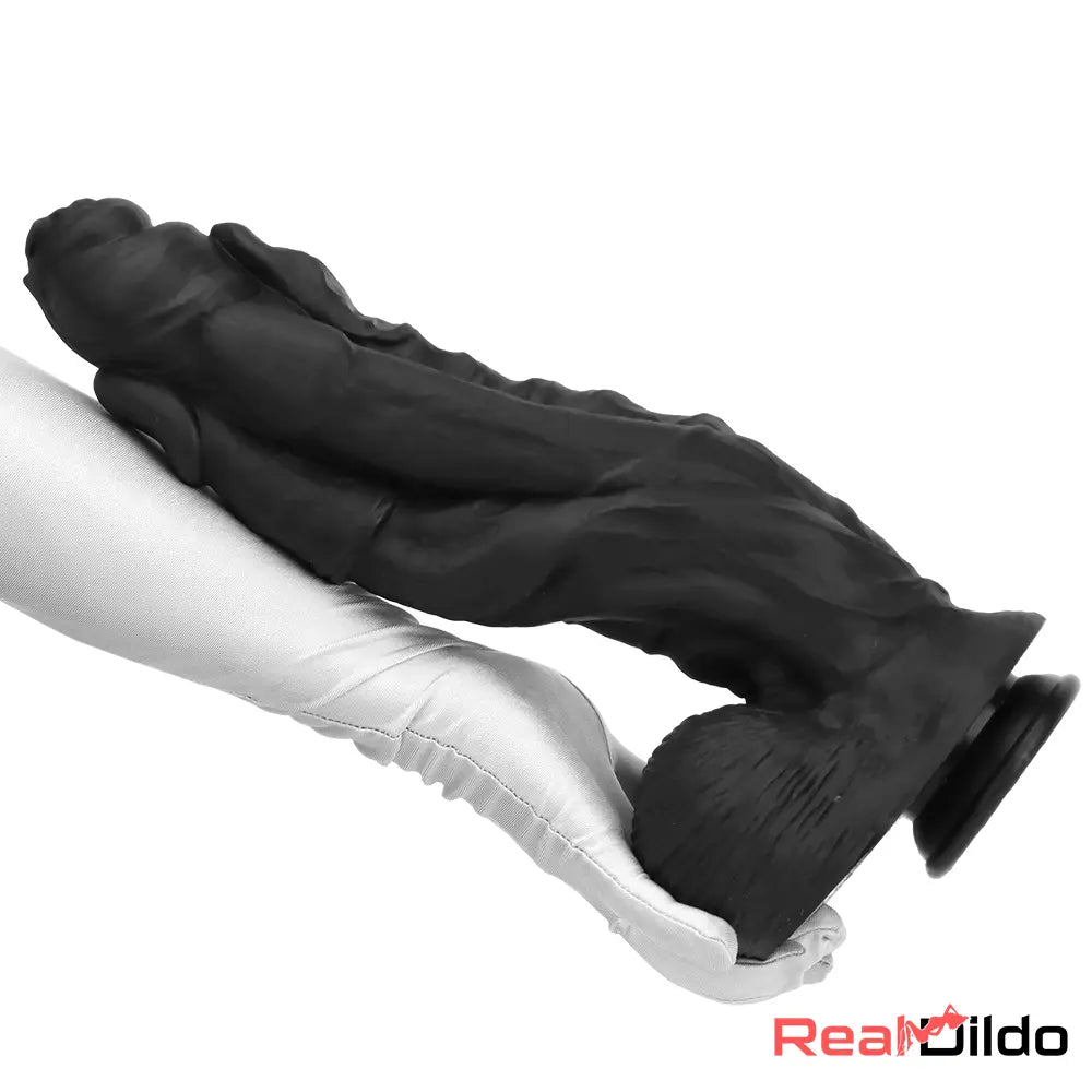 11.41in 12.6in 15in Super Big Silicone Soft Black Fantasy Massager Dildo Real Dildo