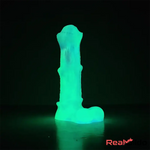 8.07in Silicone Soft Dildo Sleeve Horse Animal Luminous Gay Masturbator - Real Dildo