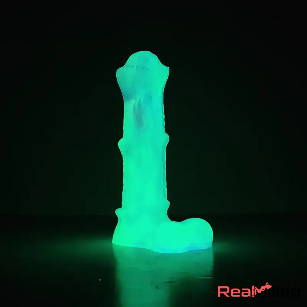 8.07in Silicone Soft Dildo Sleeve Horse Animal Luminous Gay Masturbator - Real Dildo