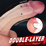 8.7in Superb Soft Sensation Real Silicone Dual Layer Dildo For Adults Sex Real Dildo