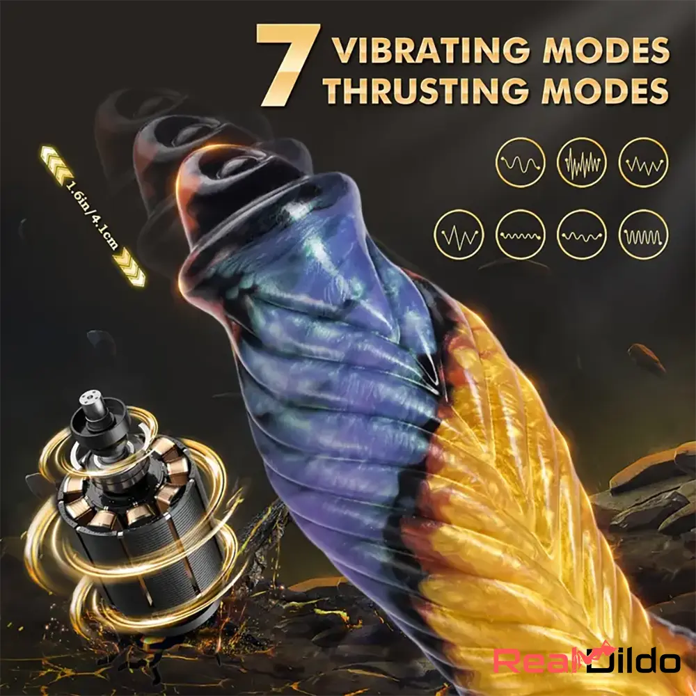 10.23in Soft Silicone Telescopic APP Control Monster Electric Dildo Real Dildo