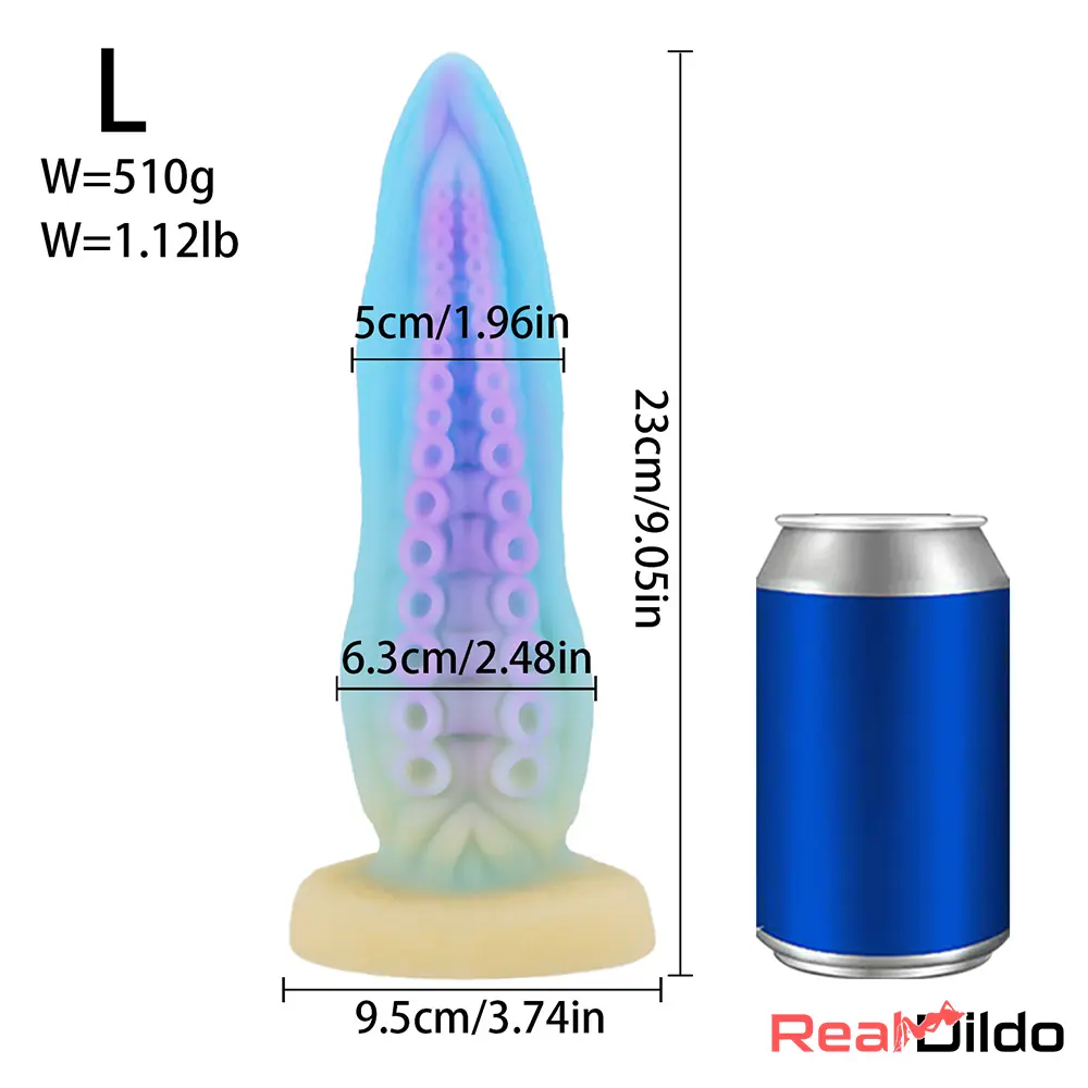 6.69in 7.87in 9.05in Fantasy Monster Spiked Silicone Soft Female Dildo - Real Dildo