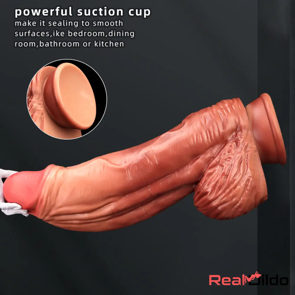 26.18in Realistic Super Long Huge Thick Soft Fat Dildo For Women Anal Toy - Real Dildo