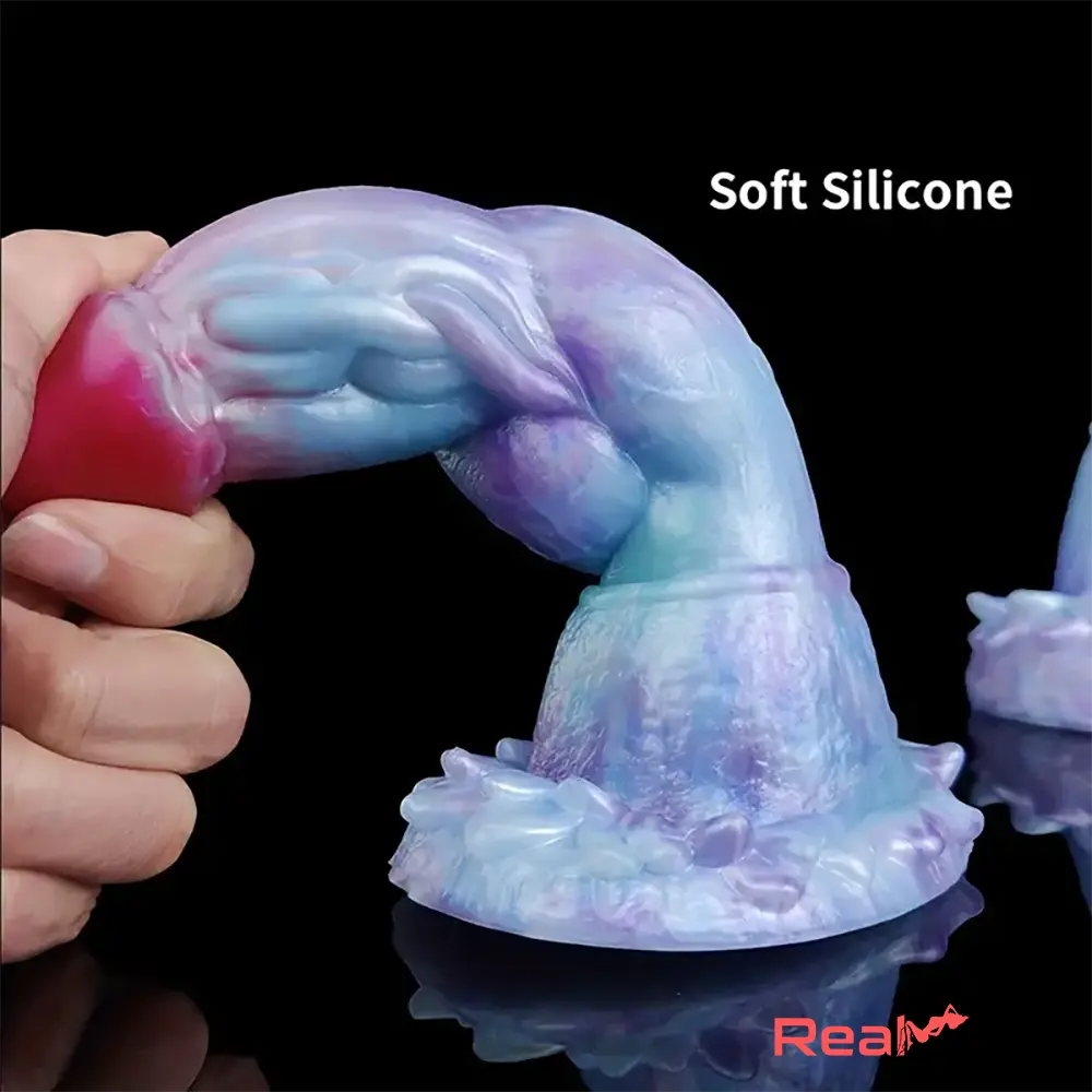 5.7in 7.79in 9.96in Dragon Soft Silicone Monster Cock Dildo With Knot - Real Dildo