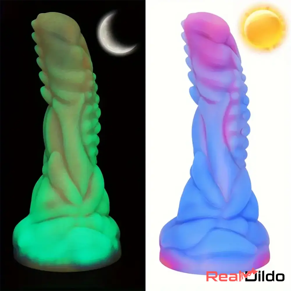 7.87in Fantasy Monster Silicone Soft Dildo External Anal Opener Couples Real Dildo
