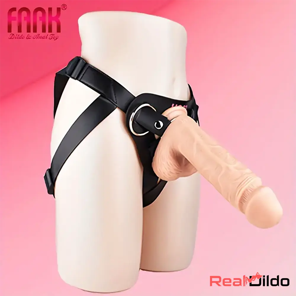 10.01in Silicone Soft Big Strap On Wearable Dildo For Women Vagina Real Dildo