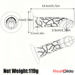 5.71in Silicone Soft Rainbow Cock Dildo For G-spot Vagina Anal Play - Real Dildo