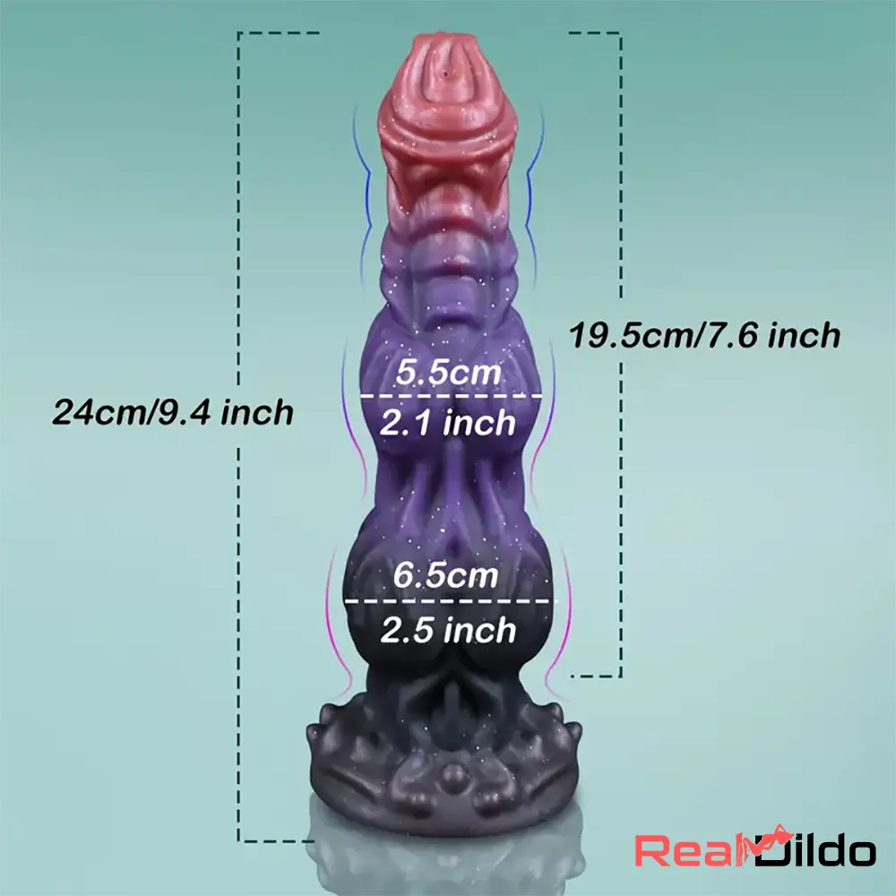 9.4in Fantasy Monster Silicone Soft Ejaculating Dildo Vaginal Anal Sex Toy - Real Dildo