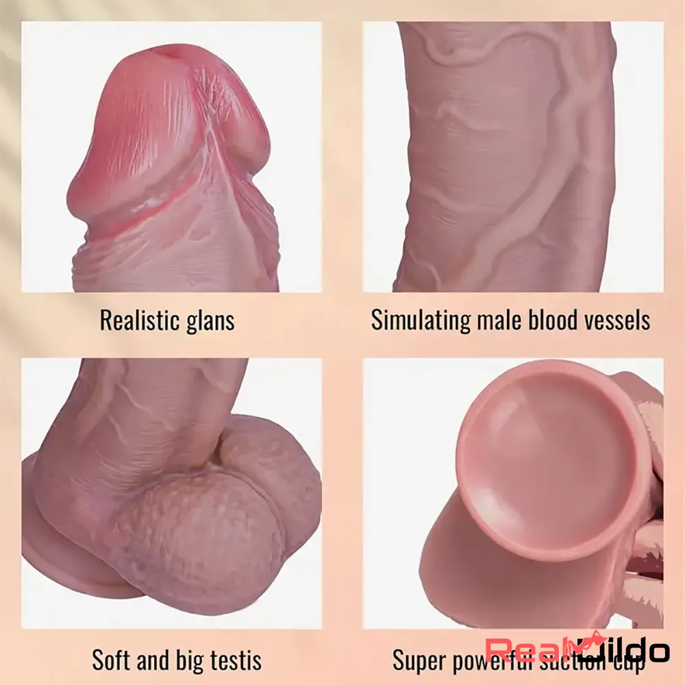 11.42in Realistic Large Silicone Soft Skin Feel Dildo Personal Sex Toy Real Dildo
