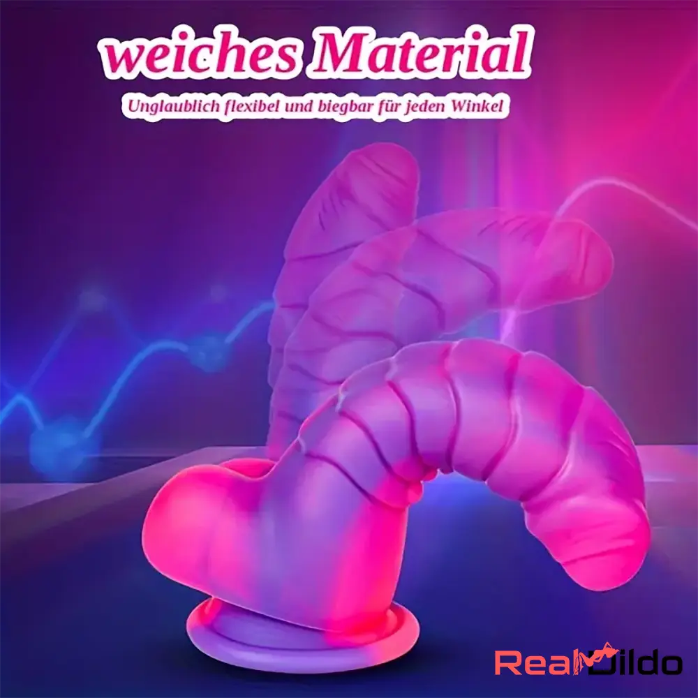 7.48in Uncut Fantasy Silicone Soft Dildo For Anal Prostate For Couples Real Dildo