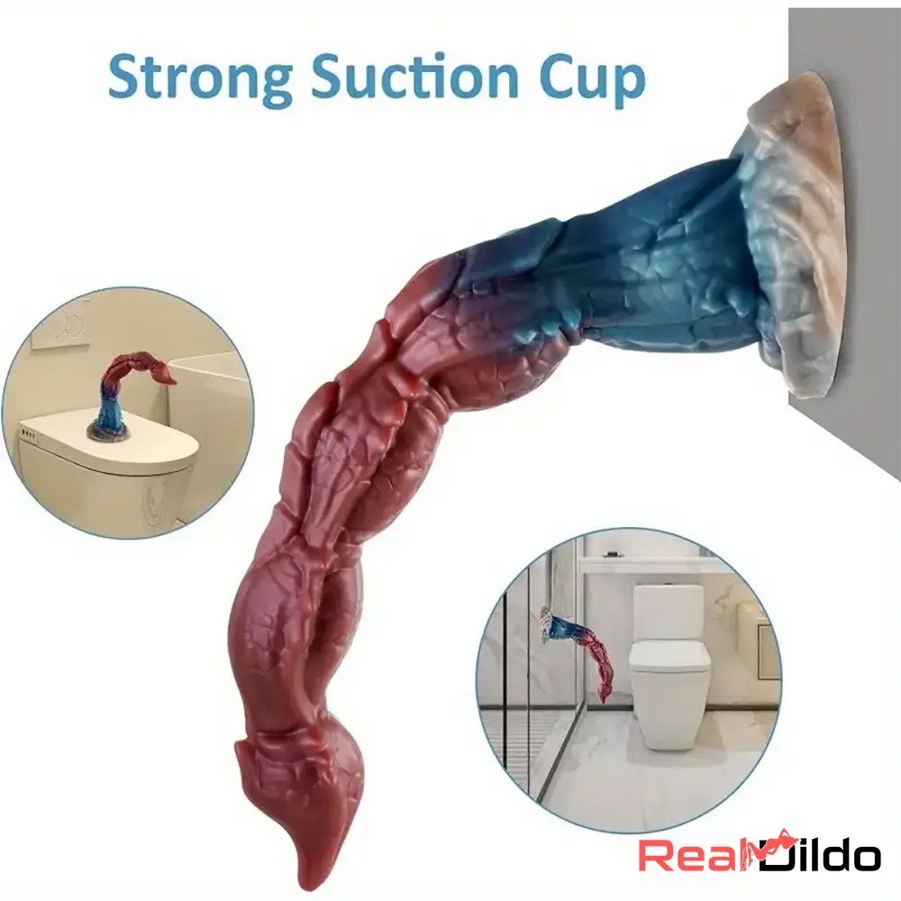 16.1in Big Long Cock Dragon Monster Silicone Dildo G-spot Stimulator - Real Dildo