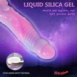 High-Quality Night-Glowing Liquid Silicone Fantasy Monster Uncut Dildo Real Dildo