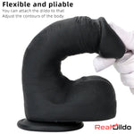 8.07in Top Quality Silicone Soft Mixed Color Dildo For Sex Toy Safety Sex Real Dildo