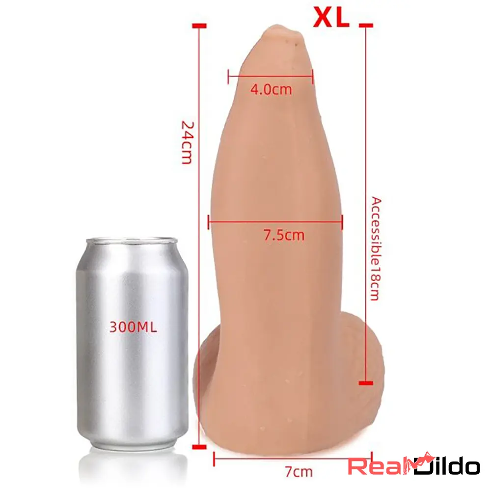 5.9in 7.09in 8.66in 9.45in 11.02in Silicone Big Thick Soft Cock Sex Dildo Real Dildo